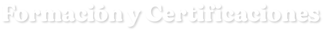 Subtitulo Formacion y Certificaciones